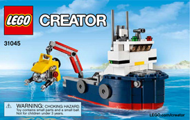 31045-Ocean Explorer - INSTRUCTIONS ONLY Instructions LEGO® Slightly Used Book 1