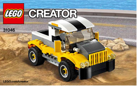 31046-Fast Car - INSTRUCTIONS ONLY Instructions LEGO® Slightly Used Book 3