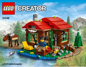 31048-Lakeside Lodge - INSTRUCTIONS ONLY Instructions LEGO® Slightly Used Book 3