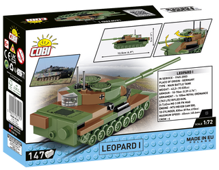 COBI Leopard I Tank 1:72 Scale: Set #3105 Cobi Kit Cobi Toys