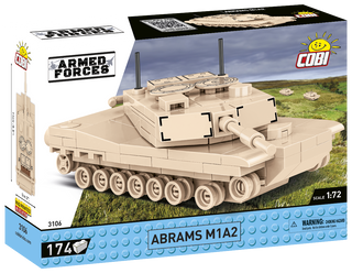 COBI Abrams M1A2 Tank 1:72 Scale: Set #3106 Cobi Kit Cobi Toys
