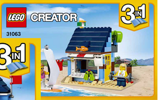 31063-Beachside Vacation - INSTRUCTIONS ONLY Instructions LEGO® Slightly Used Book 2
