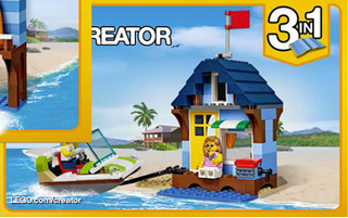 31063-Beachside Vacation - INSTRUCTIONS ONLY Instructions LEGO® Slightly Used Book 3