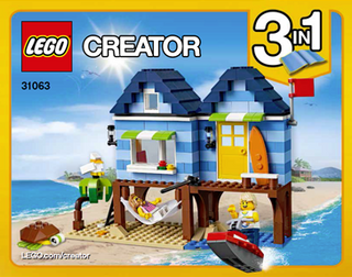 31063-Beachside Vacation - INSTRUCTIONS ONLY Instructions LEGO® Slightly Used Book 1