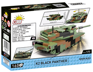 COBI K2 Black Panther Tank 1:72 Scale: Set #3107 Cobi Kit Cobi Toys