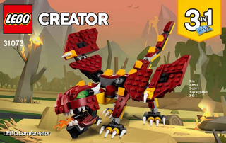 31073-Mythical Creatures - INSTRUCTIONS ONLY Instructions LEGO® Slightly Used Book 1