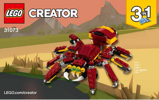 31073-Mythical Creatures - INSTRUCTIONS ONLY Instructions LEGO® Slightly Used Book 2