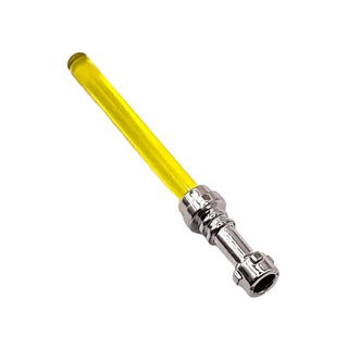 Star Wars Lightsaber, Chrome Hilt and Blade (Multiple Colors), Part# 64567 (Chrome) + 30374 Part LEGO® Trans-Yellow Very Good