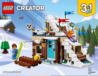 31080-Modular Winter Vacation - INSTRUCTIONS ONLY Instructions LEGO® Slightly Used Book 1