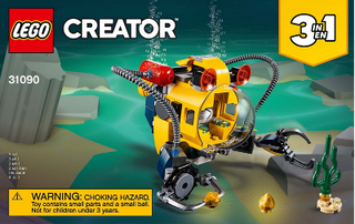 31090-Underwater Robot - INSTRUCTIONS ONLY Instructions LEGO® Slightly Used Book 2