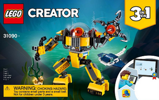 31090-Underwater Robot - INSTRUCTIONS ONLY Instructions LEGO® Slightly Used Book 1