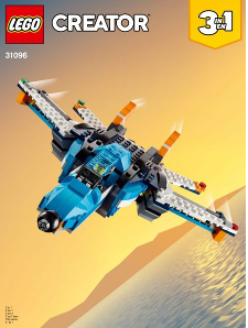 31096-Twin - Rotor Helicopter - INSTRUCTIONS ONLY Instructions LEGO® Slightly Used Book 2