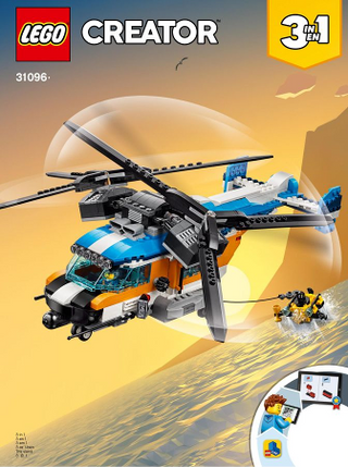 31096-Twin - Rotor Helicopter - INSTRUCTIONS ONLY Instructions LEGO® Slightly Used Book 1