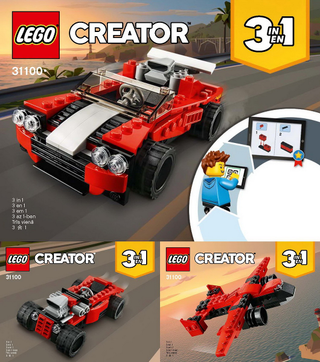31100-Sports Car - INSTRUCTIONS ONLY Instructions LEGO®