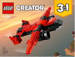 31100-Sports Car - INSTRUCTIONS ONLY Instructions LEGO® Slightly Used Book 3