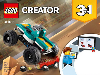 31101-Monster Truck - INSTRUCTIONS ONLY Instructions LEGO® Slightly Used Book 1