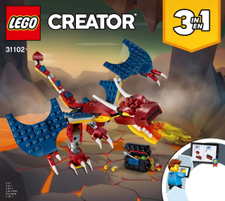 31102-Fire Dragon - INSTRUCTIONS ONLY Instructions LEGO® Slightly Used Book 1