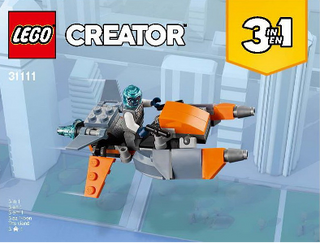 31111-Cyber Drone - INSTRUCTIONS ONLY Instructions LEGO® Slightly Used Book 3