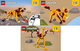 31112-Wild Lion - INSTRUCTIONS ONLY Instructions LEGO®