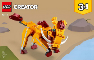 31112-Wild Lion - INSTRUCTIONS ONLY Instructions LEGO® Slightly Used Book 2