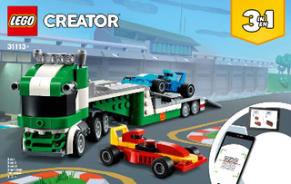 31113-Race Car Transporter - INSTRUCTIONS ONLY Instructions LEGO® Slightly Used Book 1