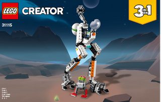31115-Space Mining Mech - INSTRUCTIONS ONLY Instructions LEGO® Slightly Used Book 3