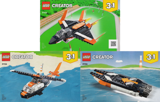 31126-Supersonic - jet - INSTRUCTIONS ONLY Instructions LEGO®