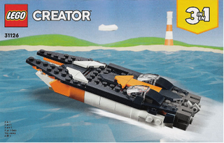 31126-Supersonic - jet - INSTRUCTIONS ONLY Instructions LEGO® Slightly Used Book 3