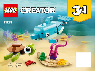 31128-Dolphin and Turtle - INSTRUCTIONS ONLY Instructions LEGO® Slightly Used Book 1