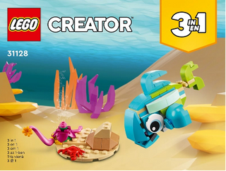 31128-Dolphin and Turtle - INSTRUCTIONS ONLY Instructions LEGO® Slightly Used Book 3