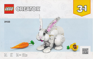 31133-White Rabbit - INSTRUCTIONS ONLY Instructions LEGO® Slightly Used Book 1