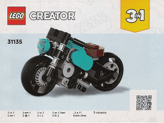31135-Vintage Motorcycle - INSTRUCTIONS ONLY Instructions LEGO® Slightly Used Book 1