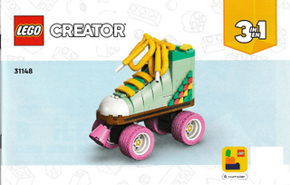 31148-Retro Roller Skate - INSTRUCTIONS ONLY Instructions LEGO® Slightly Used Book 1