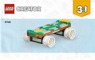 31148-Retro Roller Skate - INSTRUCTIONS ONLY Instructions LEGO® Slightly Used Book 3
