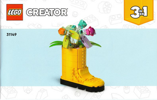 31149-Flowers in Watering Can - INSTRUCTIONS ONLY Instructions LEGO® Slightly Used Book 3