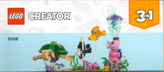 31158-Sea Animals - INSTRUCTIONS ONLY Instructions LEGO® Slightly Used Book 3