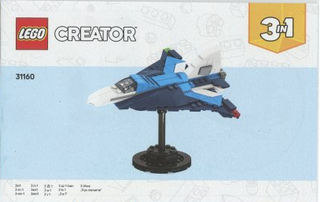 31160-Race Plane - INSTRUCTIONS ONLY Instructions LEGO® Slightly Used Book 2