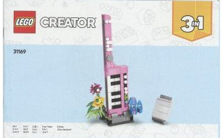31169-Typewriter with Flowers - INSTRUCTIONS ONLY Instructions LEGO® Slightly Used Book 2