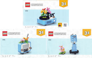 31172-Record Player with Flowers - INSTRUCTIONS ONLY Instructions LEGO®