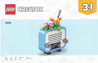 31172-Record Player with Flowers - INSTRUCTIONS ONLY Instructions LEGO® Slightly Used Book 2
