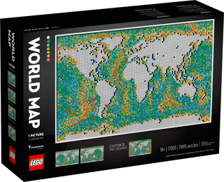 31203 - World Map - EMPTY BOX ONLY Empty Box LEGO®