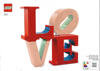 31214-LOVE - INSTRUCTIONS ONLY Instructions LEGO® Slightly Used Book 1