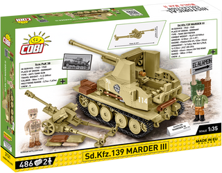 COBI Sd. Kfz. 139 MARDER III Tank Destroyer: Set #3131 Cobi Kit Cobi Toys