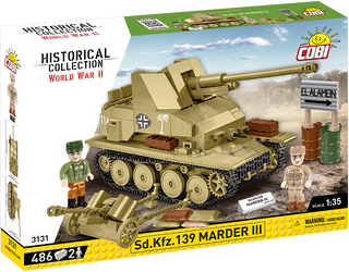 COBI Sd. Kfz. 139 MARDER III Tank Destroyer: Set #3131 Cobi Kit Cobi Toys