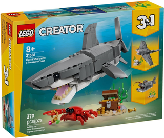 31381 - Fierce Shark with a Treasure Chest - EMPTY BOX ONLY