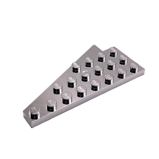 Wedge, Plate 8 x 4 Wing Right, Part# 3934 Part LEGO® Chrome Silver Very Good