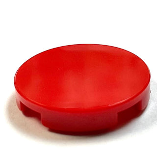 Tile, Round 2 x 2 with Bottom Stud Holder, Part# 14769 Part LEGO® Red
