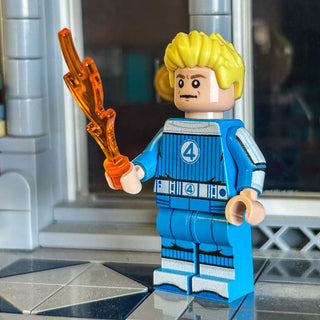 JOHNNY FIRE (FanPlastic 4) made using LEGO parts - B3 Customs Custom minifigure B3 Customs
