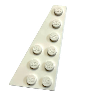 Wedge, Plate 6 x 3 Left, Part# 54384 Part LEGO® White