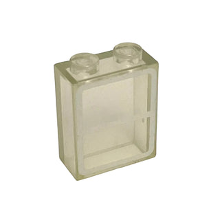 Brick 1 x 2 x 2 without Bottom Tube with Window Pattern, Part# 772p01
